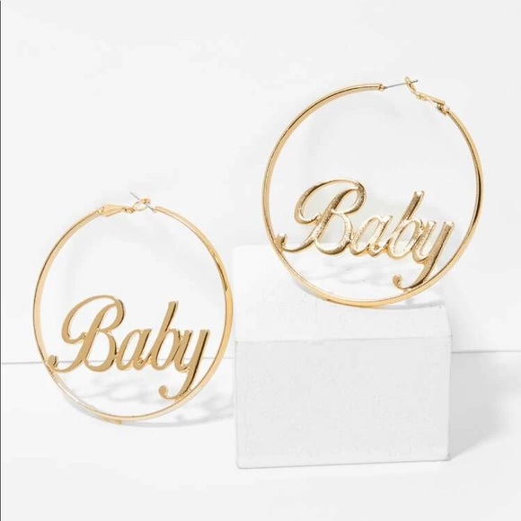 Jewelry - Oversized “Baby” Hoop Earrings